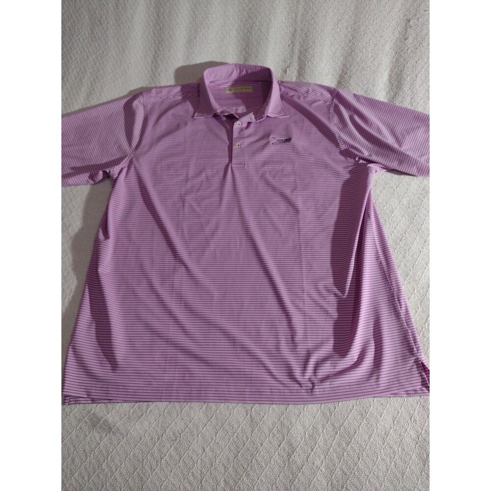 Donald Ross Sportswear Men's Golf Shirt Extra Large Fuchsia With Dunes Logo